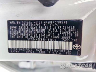 Zdjęcie 13 z 13 samochodu: 2024 TOYOTA COROLLA LE VIN:5YFB4MDE8RP181930 - miniatura