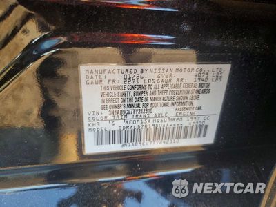 Zdjęcie 12 z 12 samochodu: 2026 NISSAN SENTRA SV VIN:3N1AB9CV7TY242310 - miniatura