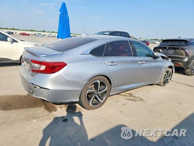 Trzecie zdjęcie samochodu z tyłu: 2018 HONDA ACCORD SPORT VIN:1HGCV1F32JA200705 - miniatura