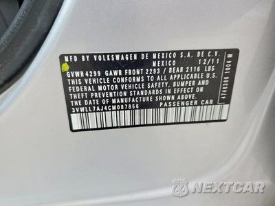 Zdjęcie 12 z 12 samochodu: 2012 VOLKSWAGEN JETTA TDI VIN:3VWLL7AJ4CM087856 - miniatura