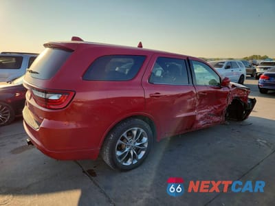 Trzecie zdjęcie samochodu z tyłu: 2020 DODGE DURANGO GT VIN:1C4RDJDG2LC261139 - miniatura