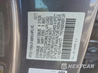 Zdjęcie 13 z 13 samochodu: 2018 HONDA ACCORD EX VIN:1HGCV1F44JA017377 - miniatura