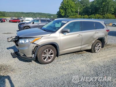 2014 TOYOTA HIGHLANDER XLE 5TDJKRFH0ES011651 - główne zdjęcie licytacji z USA - miniatura
