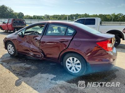 Drugie zdjęcie samochodu z przodu: 2012 HONDA CIVIC LX VIN:2HGFB2F50CH532711 - miniatura