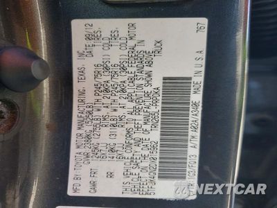 Zdjęcie 12 z 12 samochodu: 2013 TOYOTA TACOMA DOUBLE CAB VIN:5TFJX4GN2DX015962 - miniatura