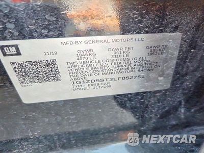 Zdjęcie 13 z 13 samochodu: 2020 CHEVROLET MALIBU LT VIN:1G1ZD5ST3LF052751 - miniatura
