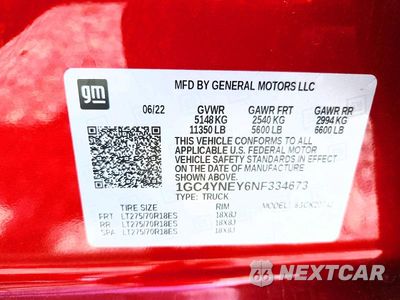 Zdjęcie 13 z 13 samochodu: 2022 CHEVROLET SILVERADO K2500 HEAVY DUTY LT VIN:1GC4YNEY6NF334673 - miniatura