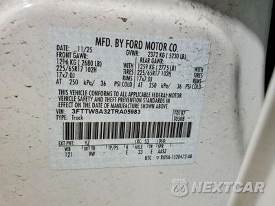 Zdjęcie 12 z 12 samochodu: 2026 FORD MAVERICK XL VIN:3FTTW8A32TRA05983 - miniatura