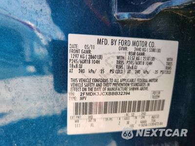 Zdjęcie 14 z 14 samochodu: 2011 FORD EDGE SEL VIN:2FMDK3JCXBBB32394 - miniatura