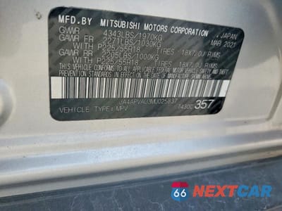 Zdjęcie 12 z 12 samochodu: 2021 MITSUBISHI OUTLANDER SPORT SE VIN:JA4APVAU3MU025837 - miniatura