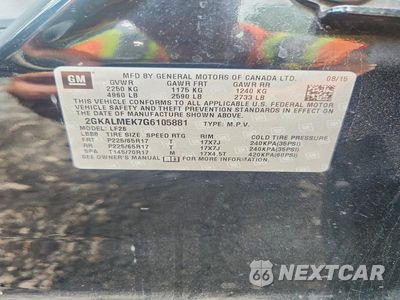 Zdjęcie 13 z 13 samochodu: 2016 GMC TERRAIN SLE VIN:2GKALMEK7G6105881 - miniatura