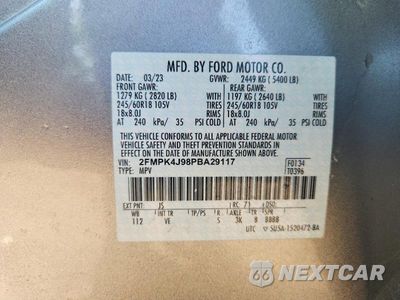 Zdjęcie 13 z 13 samochodu: 2023 FORD EDGE SEL VIN:2FMPK4J98PBA29117 - miniatura