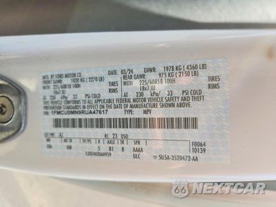 Zdjęcie 13 z 13 samochodu: 2024 FORD ESCAPE ST LINE VIN:1FMCU0MN9RUA47617 - miniatura