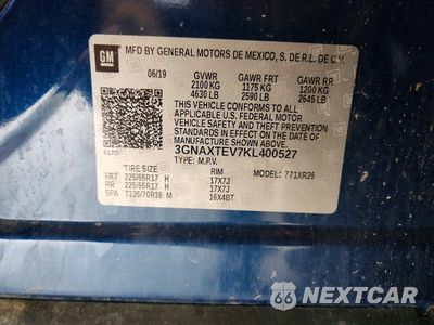 Zdjęcie 13 z 13 samochodu: 2019 CHEVROLET EQUINOX LT VIN:3GNAXTEV7KL400527 - miniatura