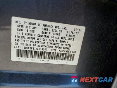Zdjęcie 12 z 12 samochodu: 2017 ACURA ILX BASE WATCH PLUS VIN:19UDE2F37HA014047 - miniatura