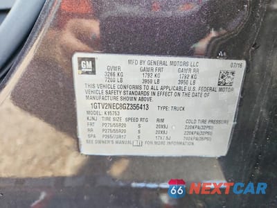 Zdjęcie 12 z 12 samochodu: 2016 GMC SIERRA K1500 SLT VIN:1GTV2NEC8GZ356413 - miniatura