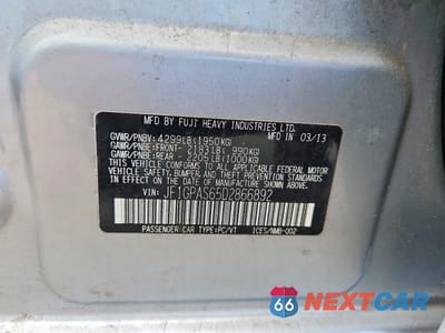 Zdjęcie 12 z 12 samochodu: 2013 SUBARU IMPREZA SPORT LIMITED VIN:JF1GPAS65D2866892 - miniatura