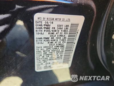 Zdjęcie 13 z 13 samochodu: 2016 INFINITI QX70 BASE VIN:JN8CS1MUXGM672018 - miniatura