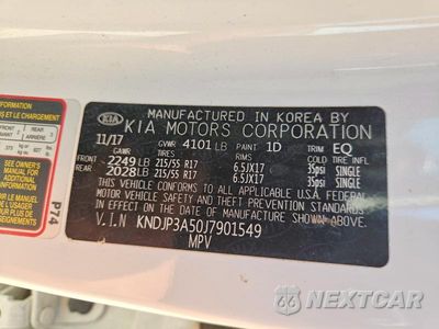 Zdjęcie 14 z 14 samochodu: 2018 KIA SOUL + VIN:KNDJP3A50J7901549 - miniatura
