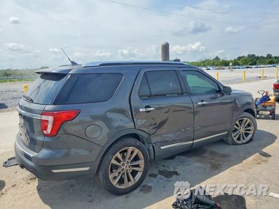 Trzecie zdjęcie samochodu z tyłu: 2018 FORD EXPLORER LIMITED VIN:1FM5K7F84JGA51592 - miniatura