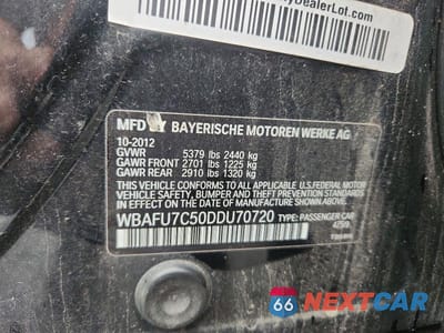 Zdjęcie 12 z 12 samochodu: 2013 BMW 535 XI VIN:WBAFU7C50DDU70720 - miniatura