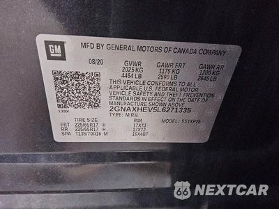 Zdjęcie 12 z 12 samochodu: 2020 CHEVROLET EQUINOX LS VIN:2GNAXHEV5L6271335 - miniatura