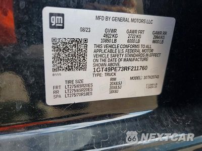 Zdjęcie 12 z 12 samochodu: 2024 GMC SIERRA K2500 AT4 VIN:1GT49PE73RF211760 - miniatura