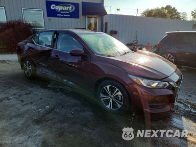 Czwarte zdjęcie samochodu z boku: 2022 NISSAN SENTRA SV VIN:3N1AB8CV3NY225713 - miniatura