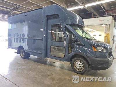 Czwarte zdjęcie samochodu z boku: 2021 FORD TRANSIT T-350 HD VIN:1FDDF6P84MKA78432 - miniatura