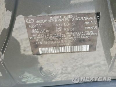 Zdjęcie 12 z 12 samochodu: 2021 HYUNDAI SONATA SE VIN:5NPEG4JA5MH121700 - miniatura