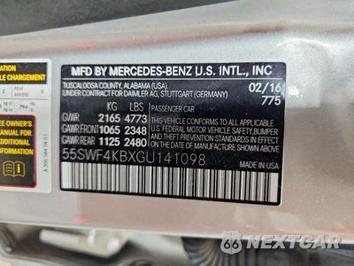 Zdjęcie 12 z 12 samochodu: 2016 MERCEDES-BENZ C 300 4MATIC VIN:55SWF4KBXGU141098 - miniatura