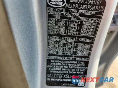 Zdjęcie 14 z 14 samochodu: 2020 LAND ROVER DISCOVERY SPORT S R-DYNAMIC VIN:SALCT2FX5LH856817 - miniatura
