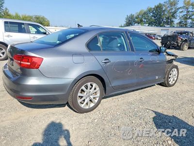 Trzecie zdjęcie samochodu z tyłu: 2015 VOLKSWAGEN JETTA SE VIN:3VWD17AJ6FM247363 - miniatura