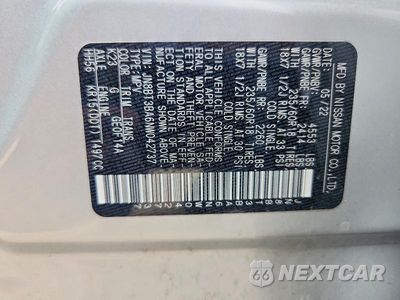 Zdjęcie 13 z 13 samochodu: 2022 NISSAN ROGUE SV VIN:JN8BT3BA6NW042737 - miniatura