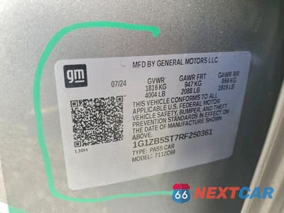Zdjęcie 12 z 12 samochodu: 2024 CHEVROLET MALIBU LS VIN:1G1ZB5ST7RF250361 - miniatura
