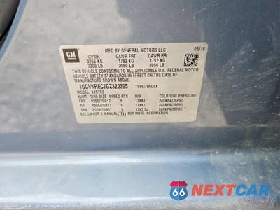 Zdjęcie 12 z 12 samochodu: 2016 CHEVROLET SILVERADO K1500 LT VIN:1GCVKREC7GZ320395 - miniatura