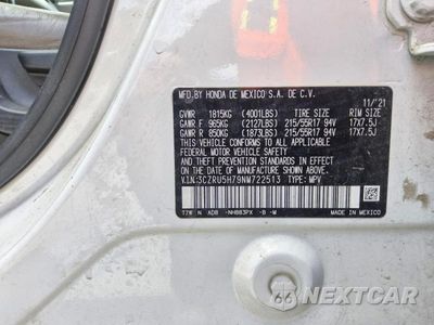 Zdjęcie 13 z 13 samochodu: 2022 HONDA HR-V EXL VIN:3CZRU5H79NM722513 - miniatura