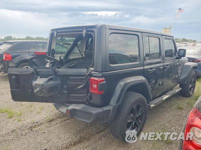 Trzecie zdjęcie samochodu z tyłu: 2021 JEEP WRANGLER UNLIMITED SAHARA VIN:1C4HJXEG4MW751216 - miniatura