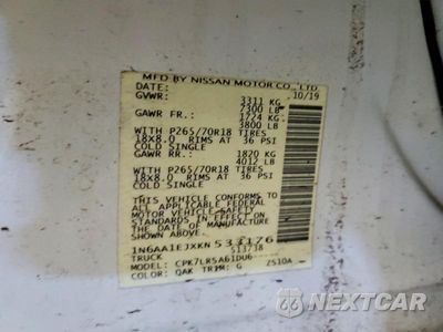 Zdjęcie 12 z 12 samochodu: 2019 NISSAN TITAN S VIN:1N6AA1EJXKN533176 - miniatura
