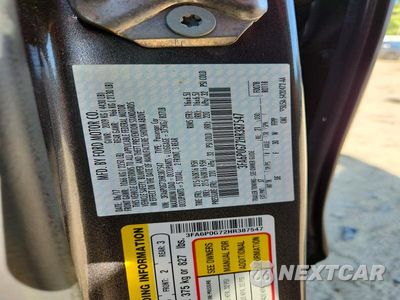 Zdjęcie 13 z 13 samochodu: 2017 FORD FUSION S VIN:3FA6P0G72HR387547 - miniatura