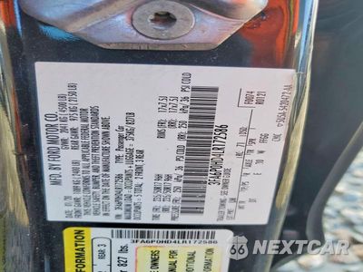 Zdjęcie 12 z 12 samochodu: 2020 FORD FUSION SE VIN:3FA6P0HD4LR172586 - miniatura