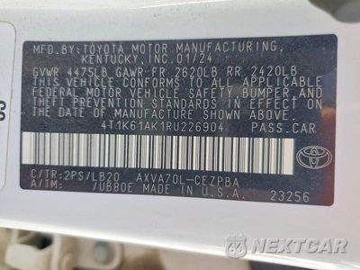Zdjęcie 13 z 13 samochodu: 2024 TOYOTA CAMRY XSE VIN:4T1K61AK1RU226904 - miniatura