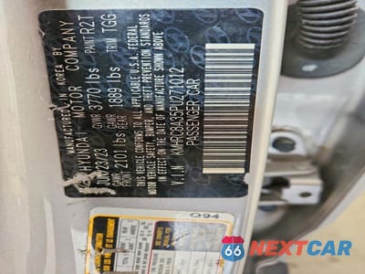 Zdjęcie 12 z 12 samochodu: 2023 HYUNDAI VENUE SEL VIN:KMHRC8A35PU271012 - miniatura