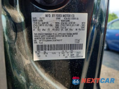 Zdjęcie 13 z 13 samochodu: 2012 FORD F250 SUPER DUTY VIN:1FT7X2B66CEB76517 - miniatura