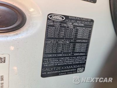 Zdjęcie 12 z 12 samochodu: 2021 LAND ROVER RANGE ROVER VELAR R-DYNAMIC S VIN:SALYT2EXXMA304019 - miniatura
