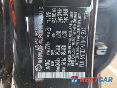Zdjęcie 12 z 12 samochodu: 2022 HYUNDAI SANTA CRUZ SEL PREMIUM VIN:5NTJDDAF3NH015543 - miniatura