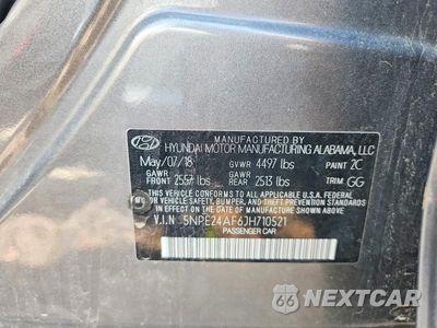 Zdjęcie 12 z 12 samochodu: 2018 HYUNDAI SONATA SE VIN:5NPE24AF6JH710521 - miniatura