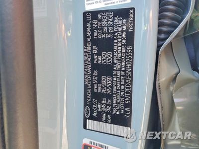 Zdjęcie 12 z 12 samochodu: 2022 HYUNDAI SANTA CRUZ LIMITED VIN:5NTJEDAF5NH025598 - miniatura