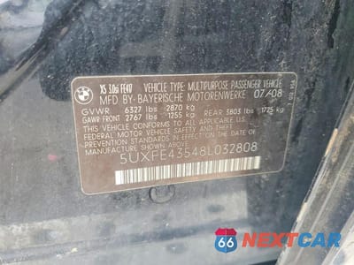 Zdjęcie 13 z 13 samochodu: 2008 BMW X5 3.0I VIN:5UXFE43548L032808 - miniatura