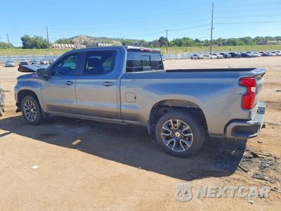 Drugie zdjęcie samochodu z przodu: 2021 CHEVROLET SILVERADO K1500 RST VIN:3GCUYEEDXMG215079 - miniatura